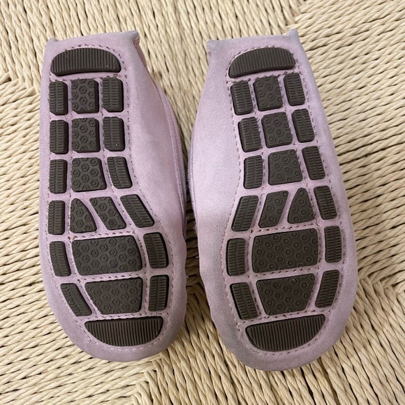 Janie and Jack Pink Suede Driving Shoe - Picture 2 of 4